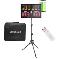 Brand New In The Box- Electronic Basketball Scoreboard with Buzzer, Digital Scoreboard with Remote,Portable Score Keeper Battery Powered Indoor&Outdoo
