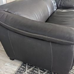 Black Leather Couches 2 Natuzzi Editions 