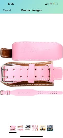 I Fast Weight Lifting Belt Pink