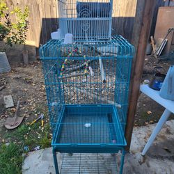 Bird Cage With Wheels 