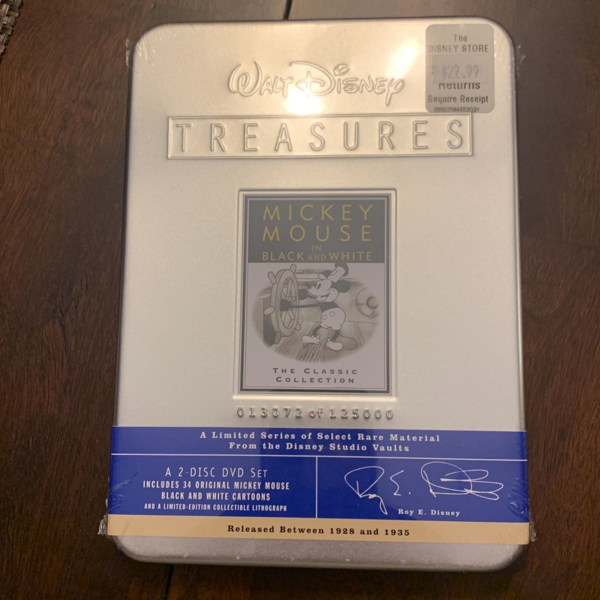 Walt Disney Treasures Mickey Mouse Black And White The Classic Collection 2 Disc DVD Set
