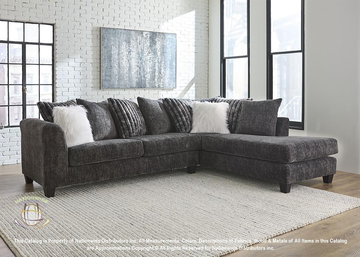 Large Grey Sectional Sofa Couch