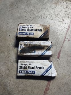Central pneumatic slight head brads tools