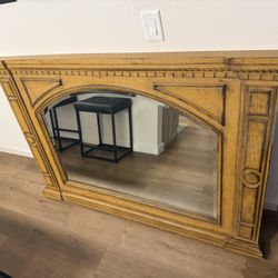 Vintage Drexel Heritage Villa Santina Large Beveled Mirror