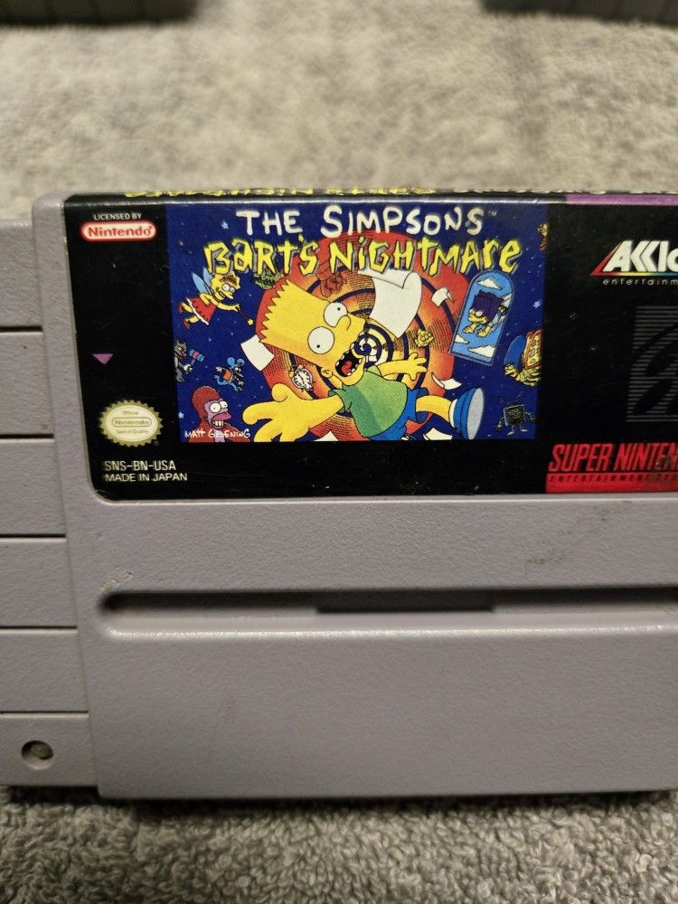 The Simpsons Barts Nightmare 