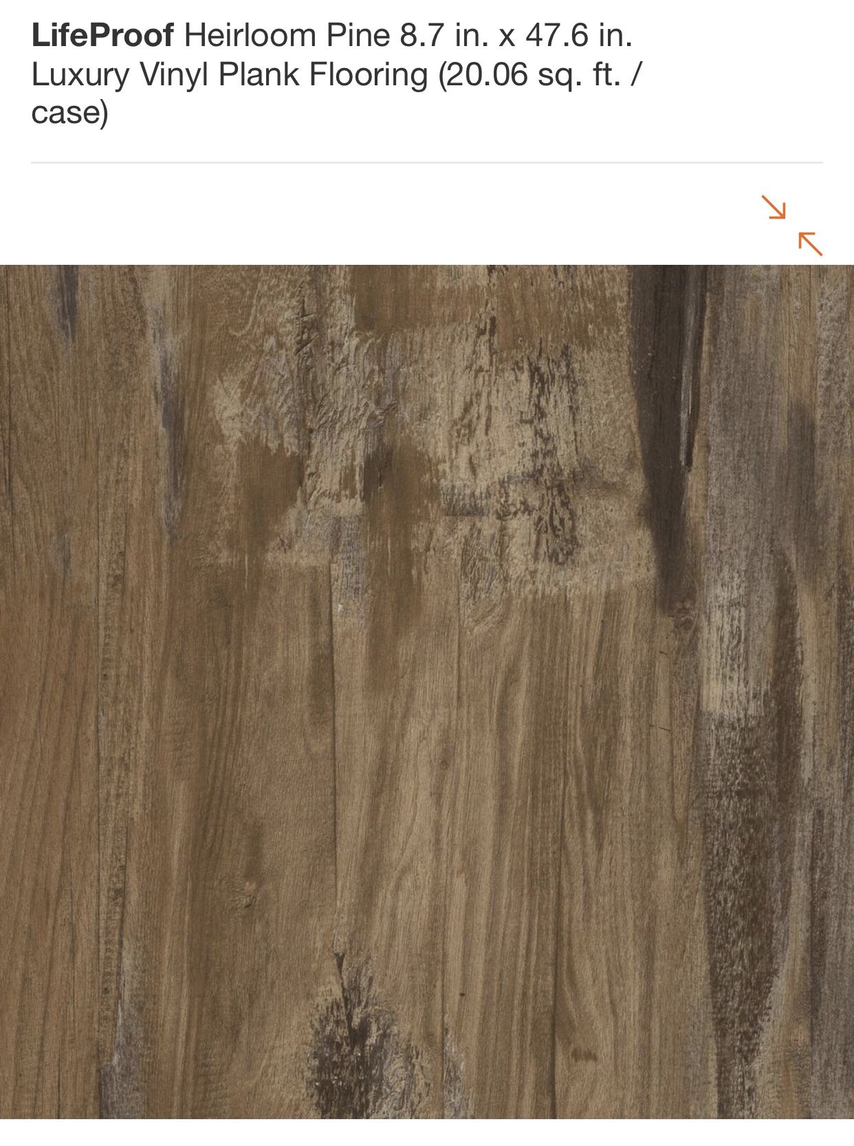 LifeProof Heirloom Pine 8.7 in. x 47.6 in. Luxury Vinyl Plank Flooring