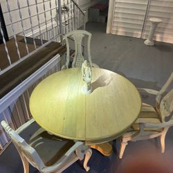 Dining Table - Wood w/3 Chairs 