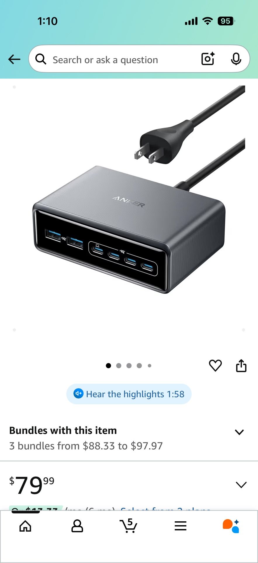 *new* 200W Supercharged, Multiport Desktop Charging Station