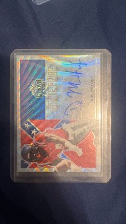 DK Metcalf Autographed Metal Draft Football Card