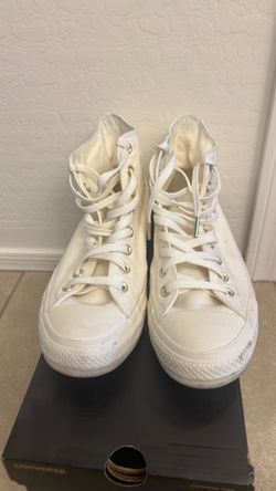 Converse Creme/White Sneakers size 10.5 women