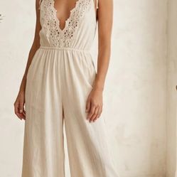 New Ivory Jumsuit  Size S
