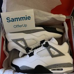 Air Jordan 4 Retro White Cement Men Size 13 (2025)