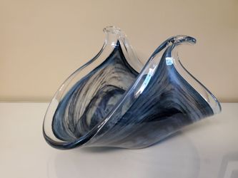 Vintage Art Glass Hand Blown Bowl