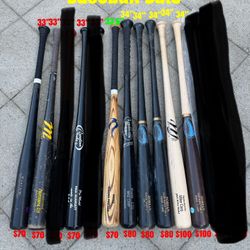 Baseball Wood Bat Pro Models Nice Quality Prices And Sizes Are Labeled In The Pictures Firm Price