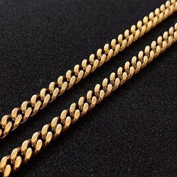 Gold-Plated Curb Chain - 5mm x 22”
