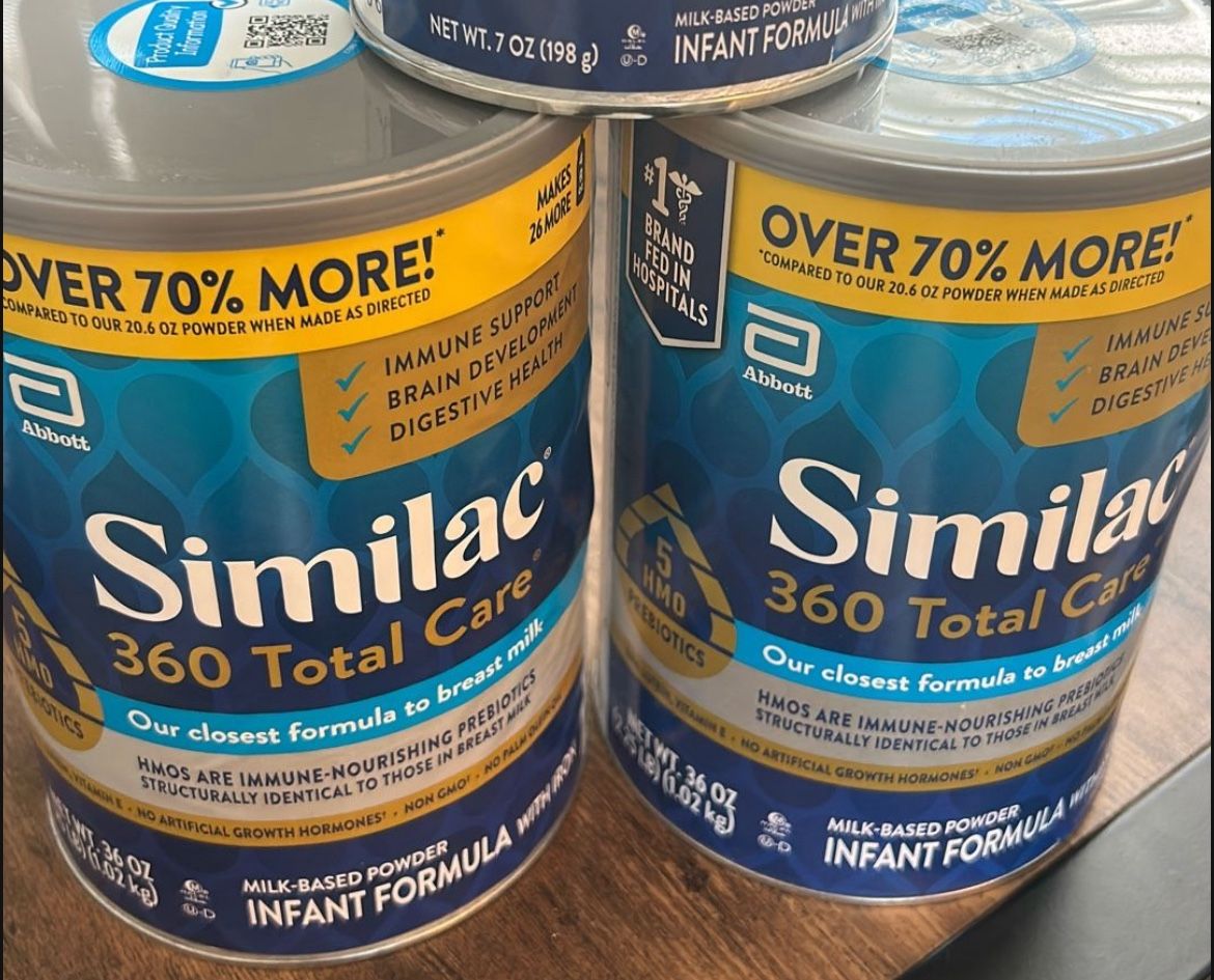 $50 Two large cans of Similac