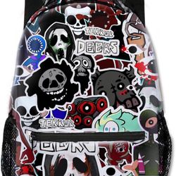Horror Game Kids Backpack Cartoon School Bag Cute Large Capacity Travel Bag Student Bookbag for Boys and Girls