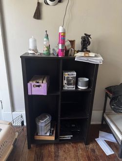 stable black shelf not including contents