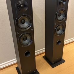 Sony SS-CS3 3-Way 4-Driver Floor-Standing Speaker - Pair (Black)