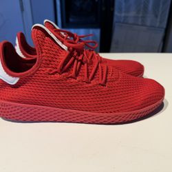 Adidas x Pharrell Williams Tennis Hu BY8720 Solid Scarlet Red Men’s US 10