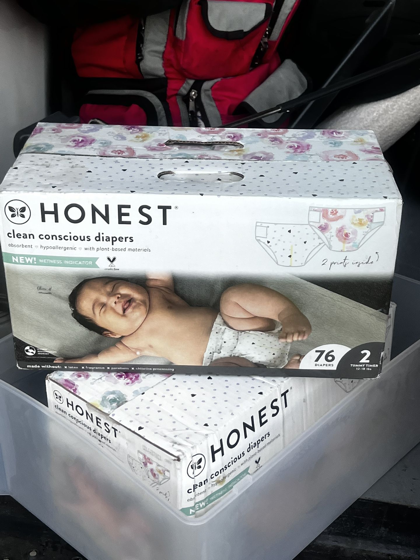 $35! Honest Diapers Size 2 ! 152 Total Count BRAND NEW UNOPENED