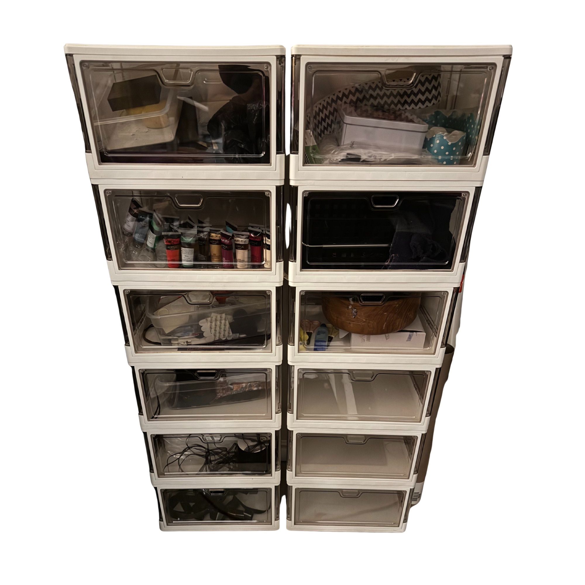 Stackable Storage Display Bins Set Of 12 