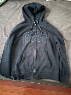 Black Gap Zip Up Hoodie