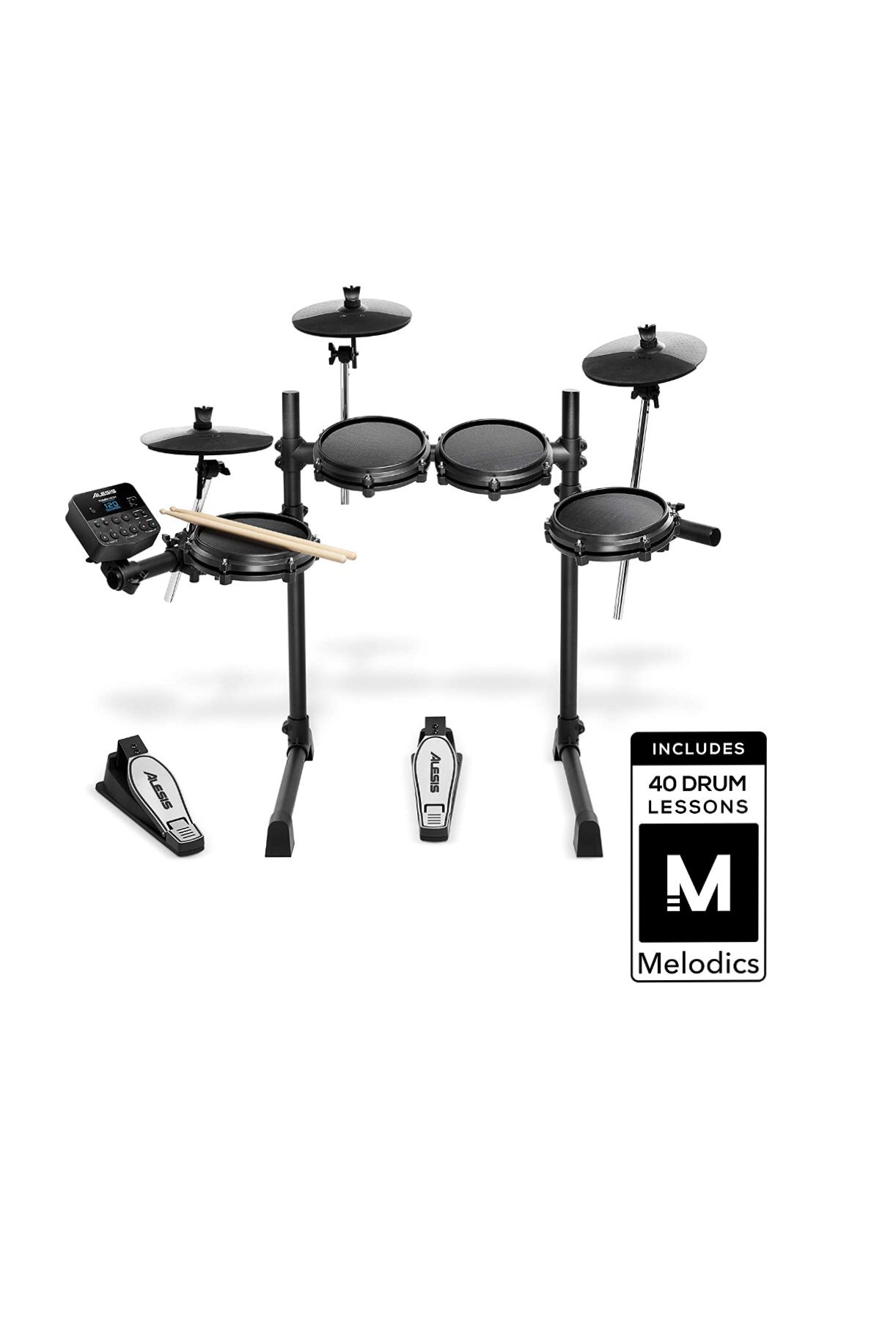 Alesis Drums Turbo Mesh Kit – Seven Piece Mesh Electric Drum Set With 100+ Sounds