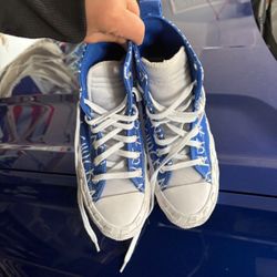 Converse Kids UNT1TL3D “Not A Chuck” Game Royal White High Size 5