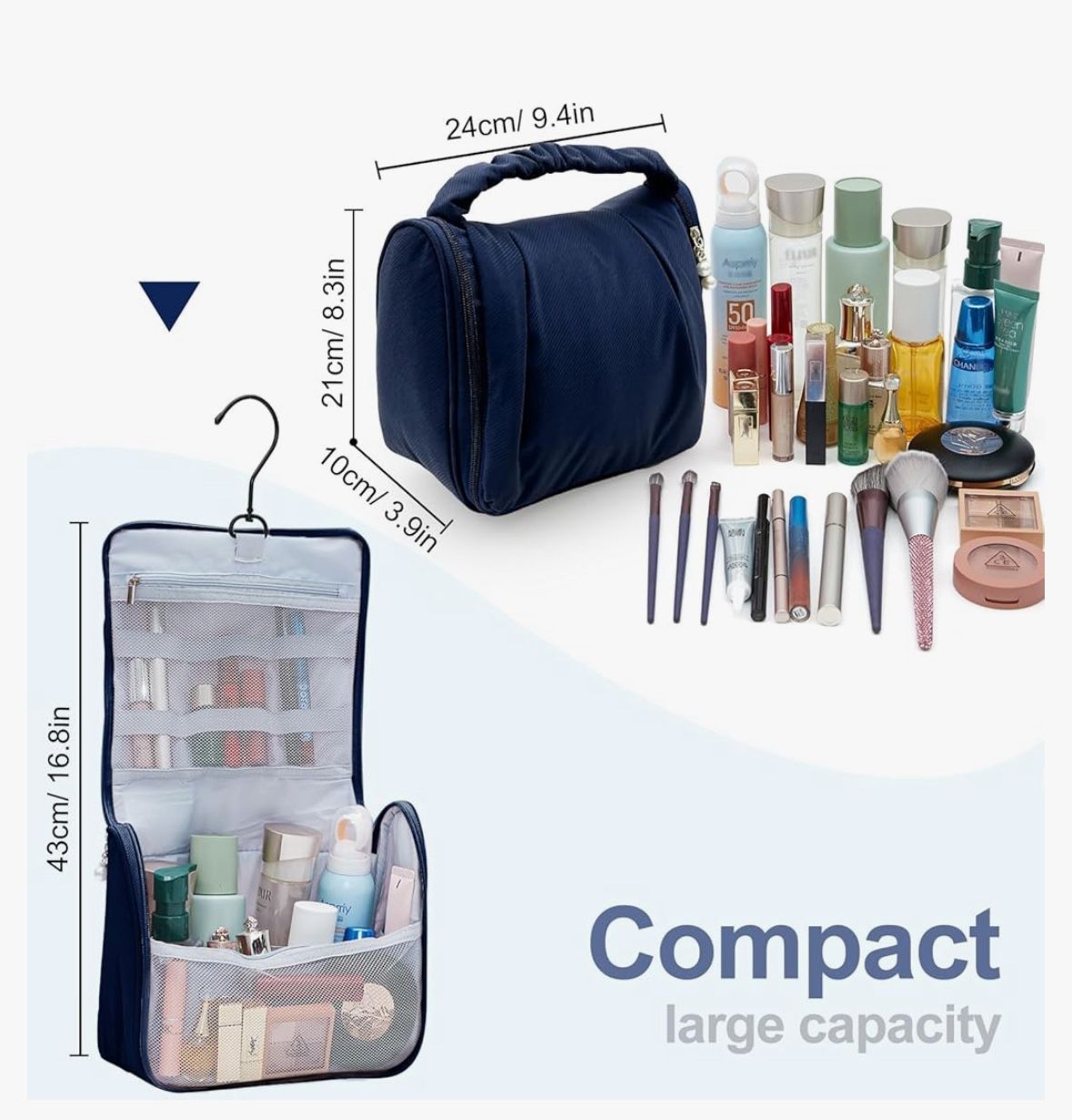 New Cute Hanging Travel Toiletry Bag for Women