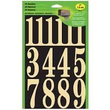 🆕 Hy-Ko 3” Bold Gold & Black Self-Adhesive Vinyl Number Kit