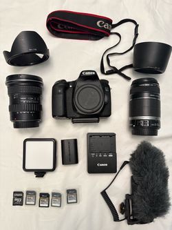 Canon DSLR EOS 70D w/ Accessories