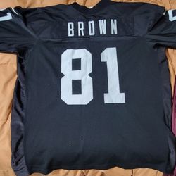 Nike Tim Brown Raiders Jersey L