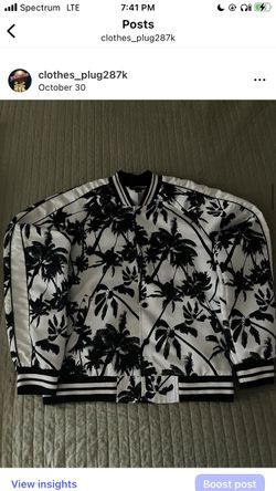 Black and white button down 