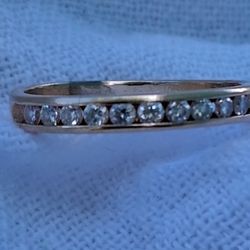 Diamond Band Ring. 1/2ct QUALITY NATURAL DIAMOND S