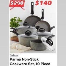 Ballarini Parma Non-Stick Cookware Set, 10 Piece