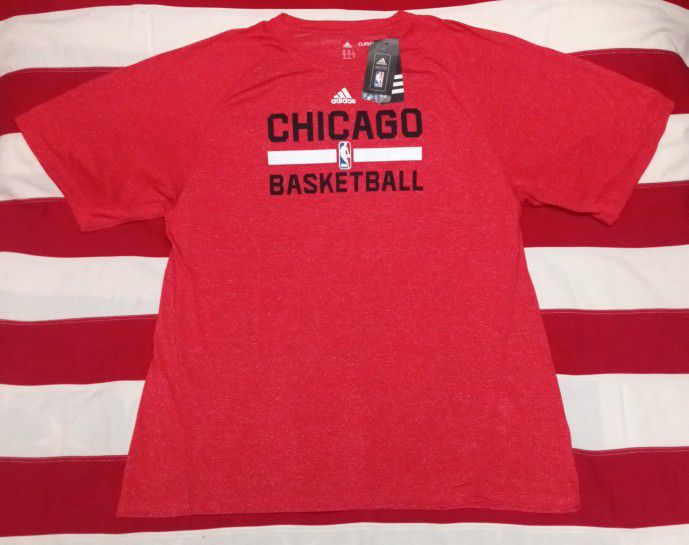 adidas Chicago Bulls Climalite Short Sleeve Shirt