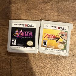 Zelda Majoras Mask 3DS & Zelda A Link Between Worlds 3DS