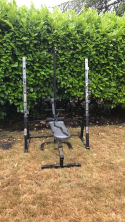 Squat and pulley system bench