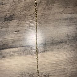 14k rope bracelet