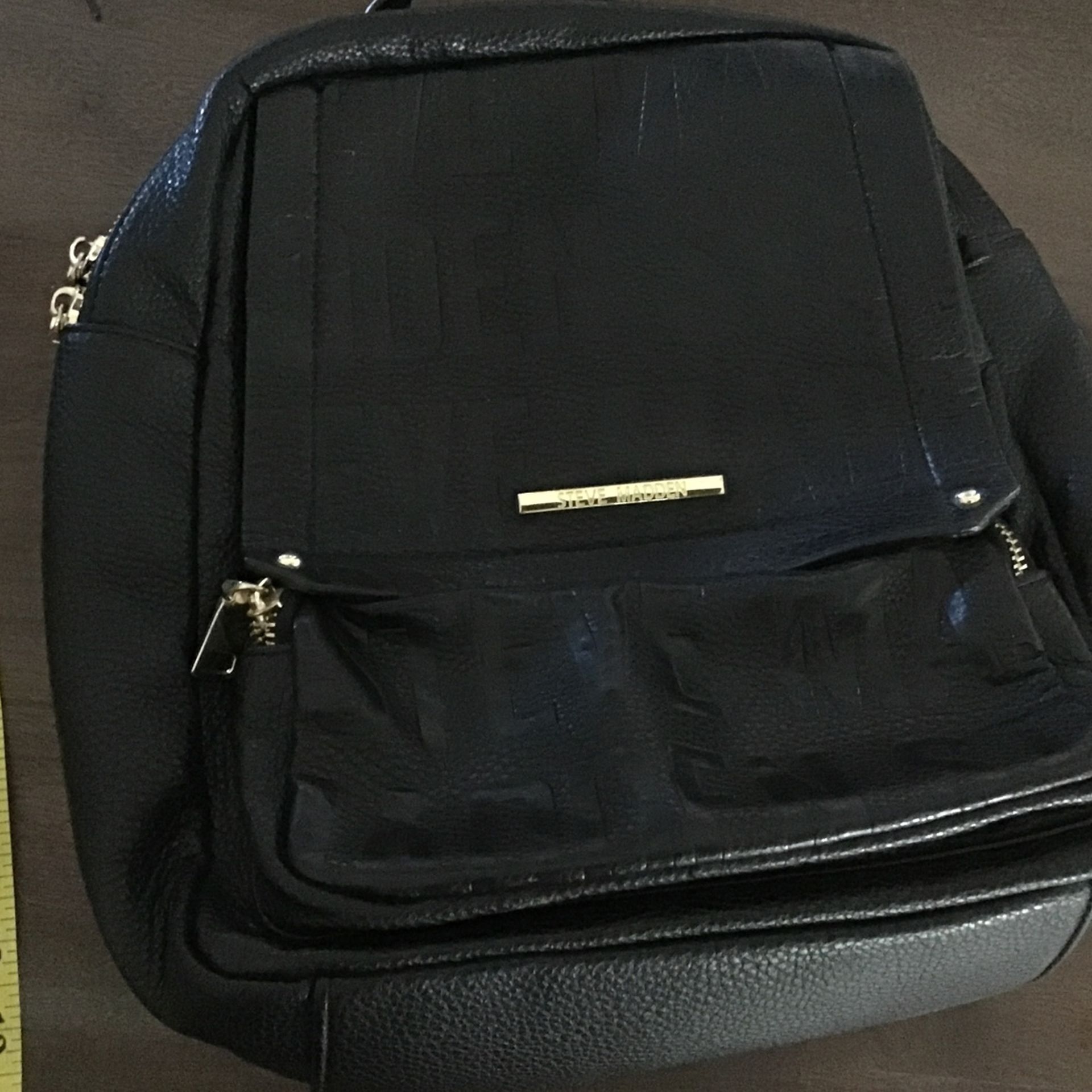 Steve Madden Black Backpack Purse