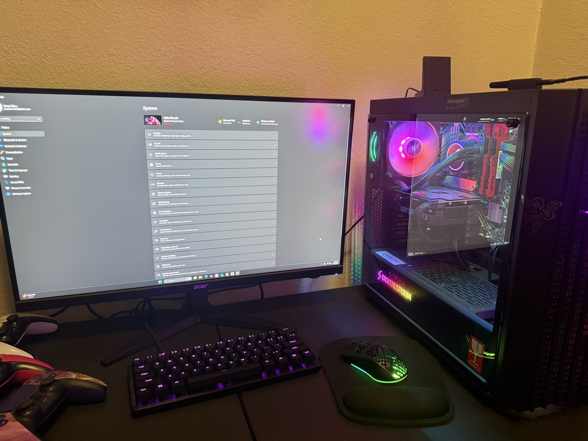 Full Complete gaming Pc Set Up