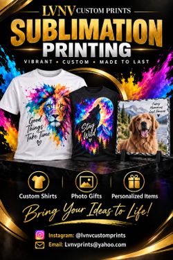 Custom Sublimation Printing by LVNV Custom Prints