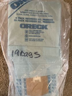 XL Oreck Upright Commercial Vacuum Bags