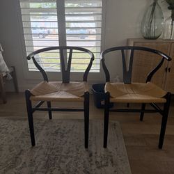 Set Of Wishbone Dining Chairs