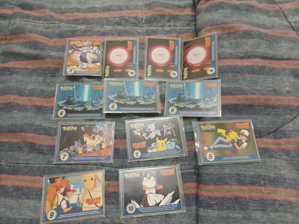 12  1999 Mcdonald  Pokemon  Cards