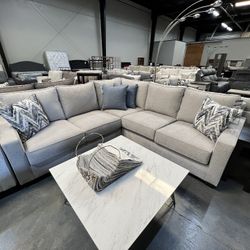 2pc Gray Sectional 