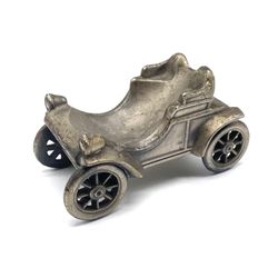 Vintage Antique Pewter 4” Classic Car Paperweight Desk Display