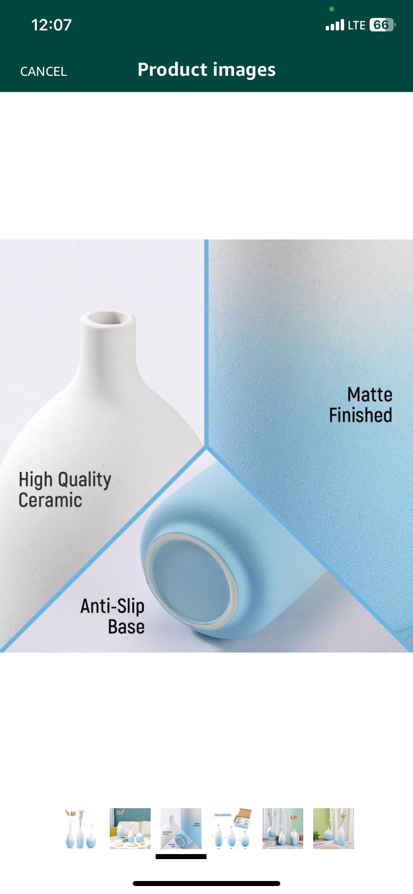 Set of 3 Blue and White Ceramic Vase - Modern Decorative Bud Vases, Flower Vase - Unique Design for Home Decor - Elegant White Small Vases for Centerp