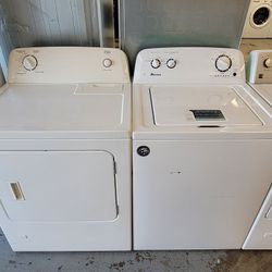 Amana Top Load Washer With Agitator And Gas Dryer Set 
